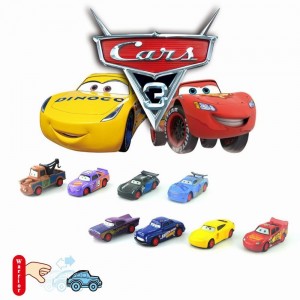 Disney Pixar Cars 1/55 Diecast Vehicle Metal Alloy Pull Back Car Lightning McQueen Cruz Mater Jackson Storm Ramirez Boy Kid Christmas Gift
