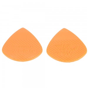 5pcs Plastic Triangle Shape Guitar Pick Plectrum 3pcs in Black 2pcs in Orange